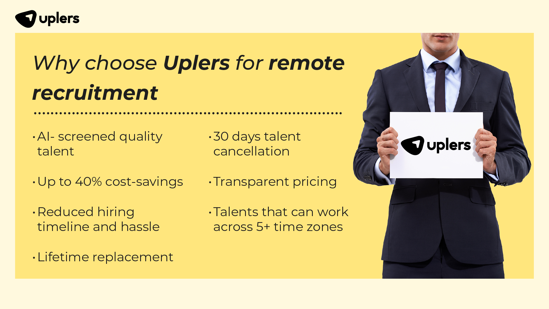 Why choose Uplers for remote recruitment